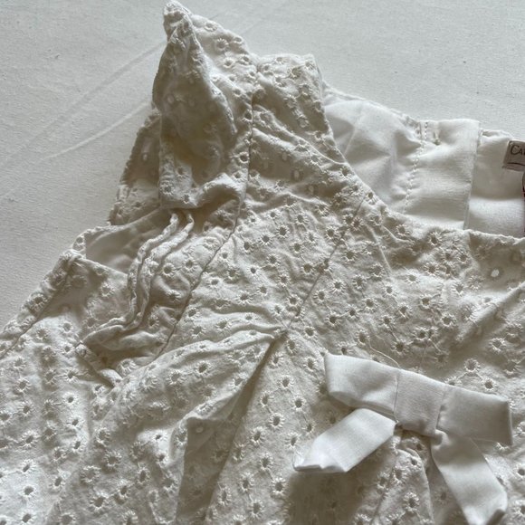 Catherine Maladrino White Eyelet Top size 4T - Picture 3 of 6